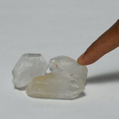 Real Clear Quartz Crystal Raw Stone