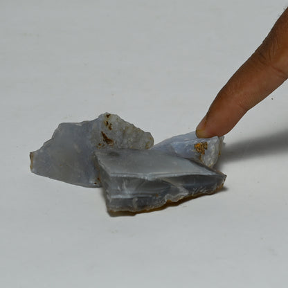 Real Chalcedony Crystal Raw Stone