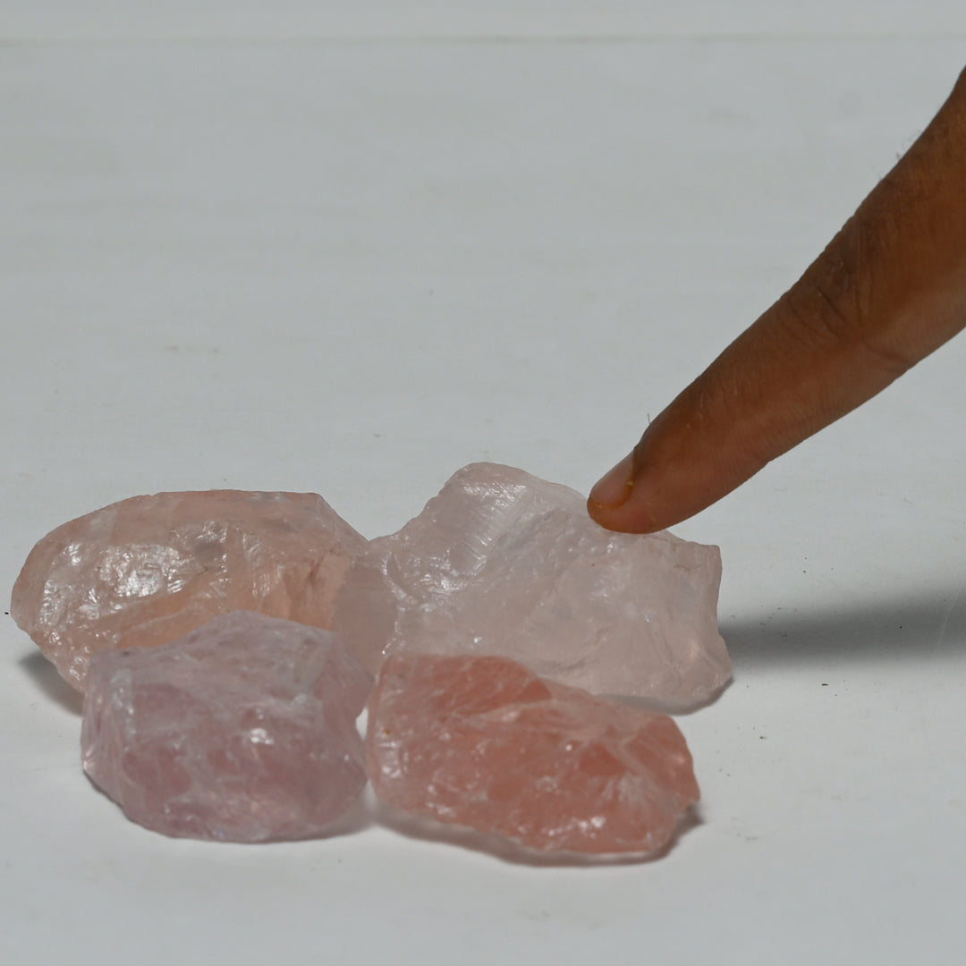 Real Rose Quartz Crystal Raw Stone