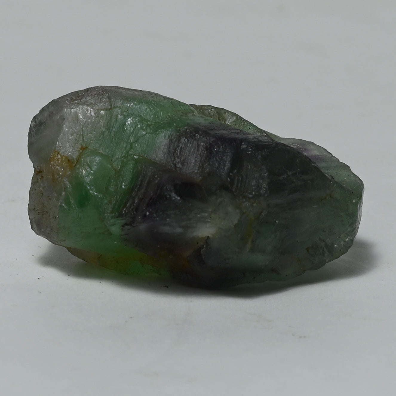 Real Green Flurite Crystal Raw Stone