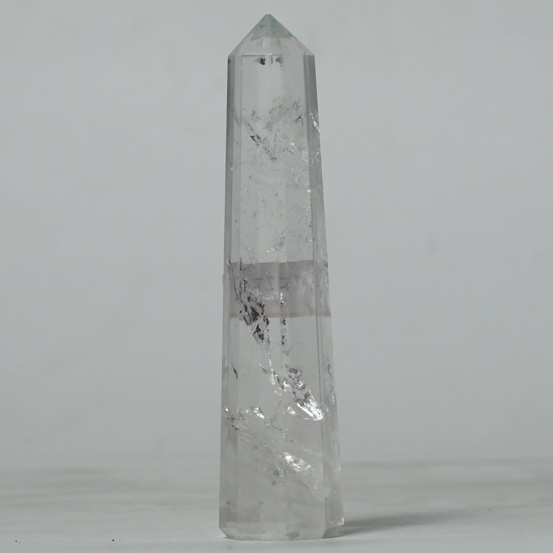 Real Clear Quartz Crystal Tower