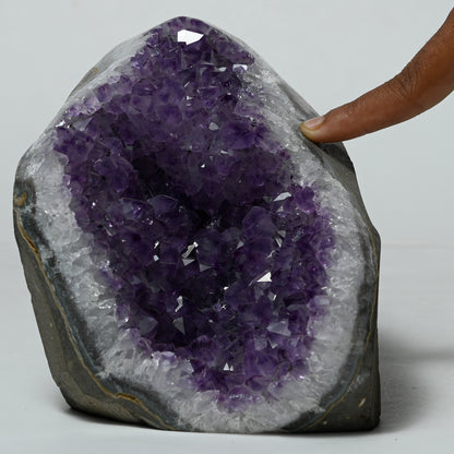 Real Amethyst Crystal Geode