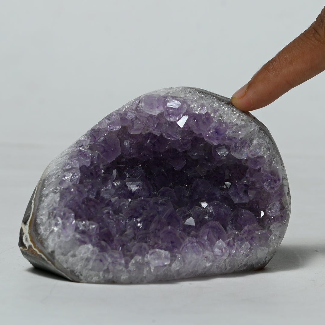 Real Amethyst Crystal Geode