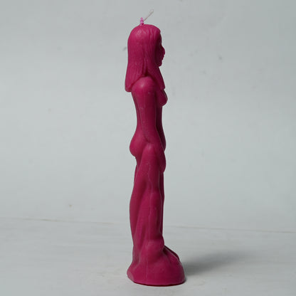 Real Female Figure Candle Dark Pink