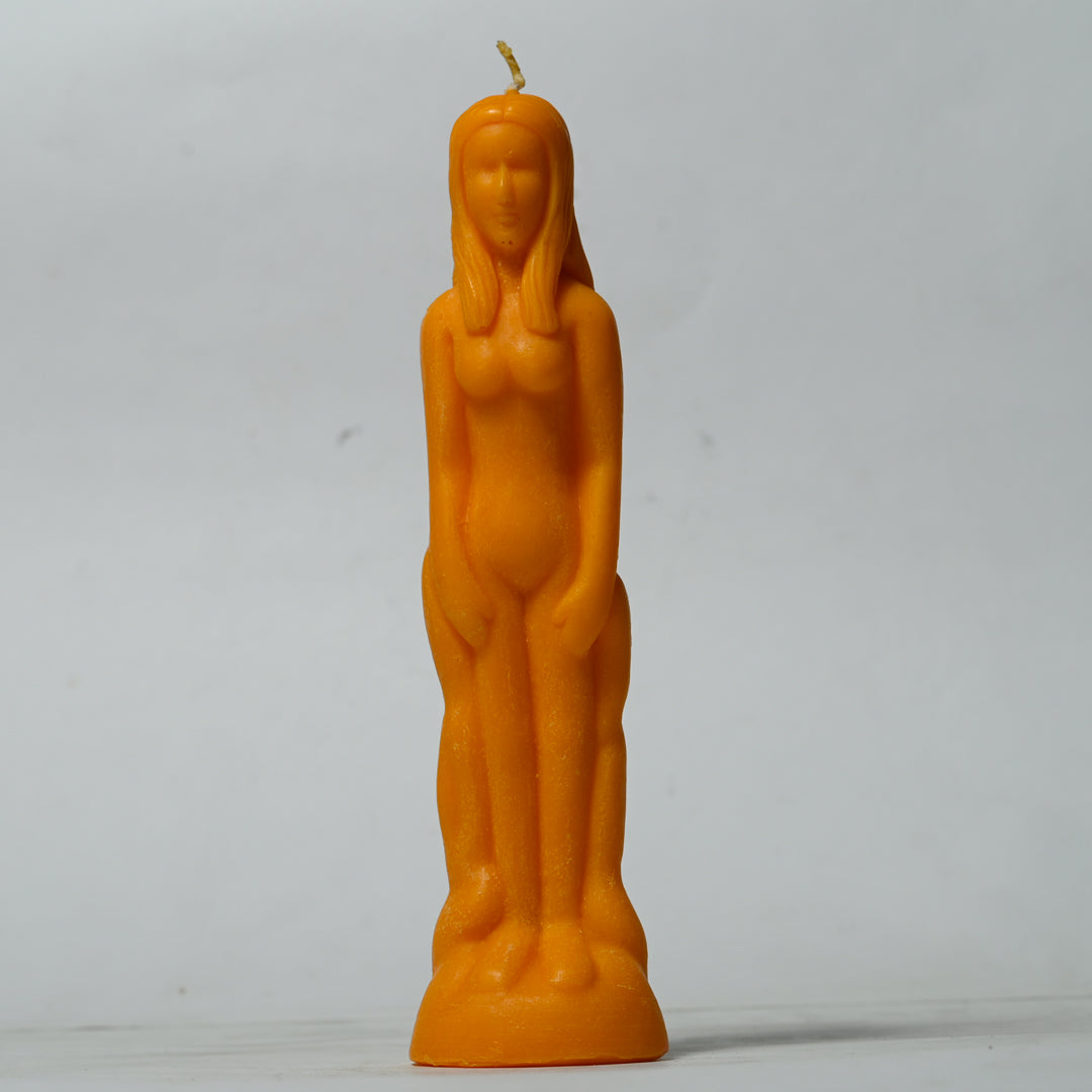 Real Female Figure Candle Orange