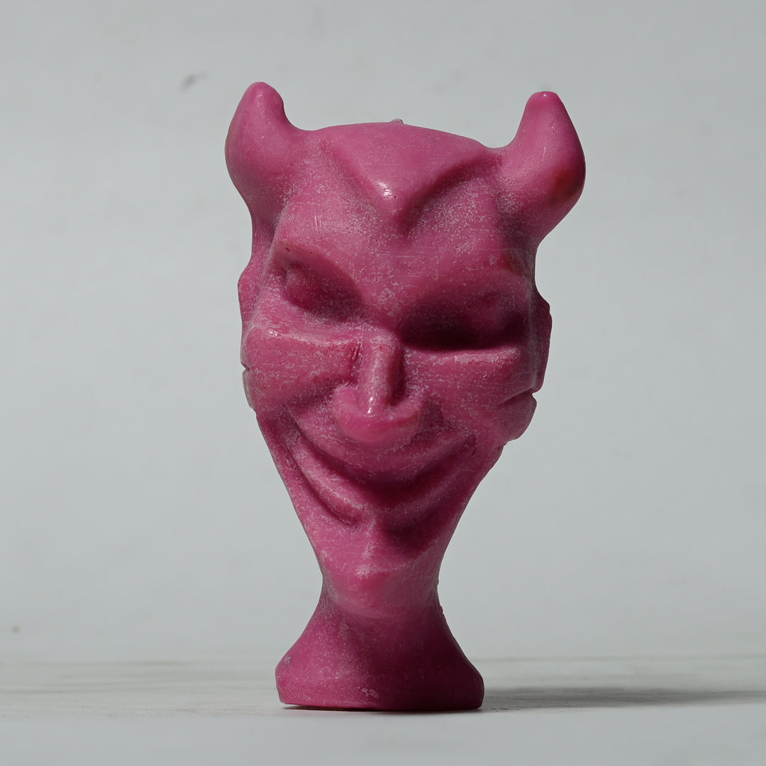 Real Devil Figure Candle Pink