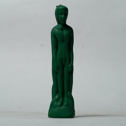 Real Male Figure Candle Green