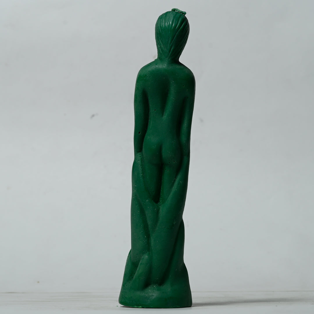 Real Male Figure Candle Green