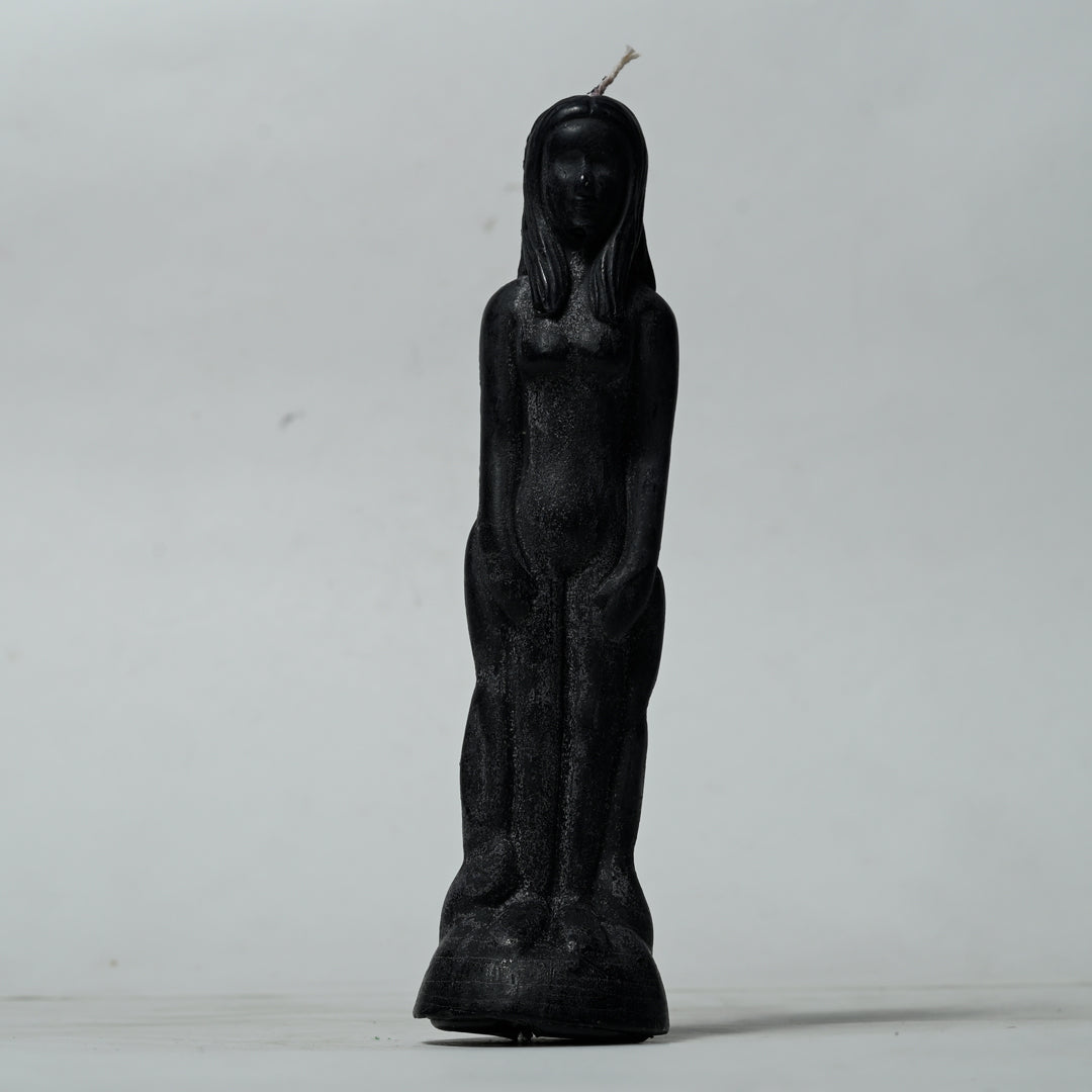 Real Female Figure Candle Black