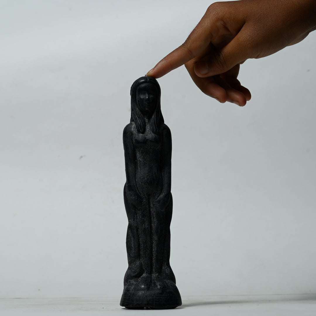 Real Female Figure Candle Black