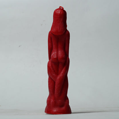 Real Female Figure Candle Red