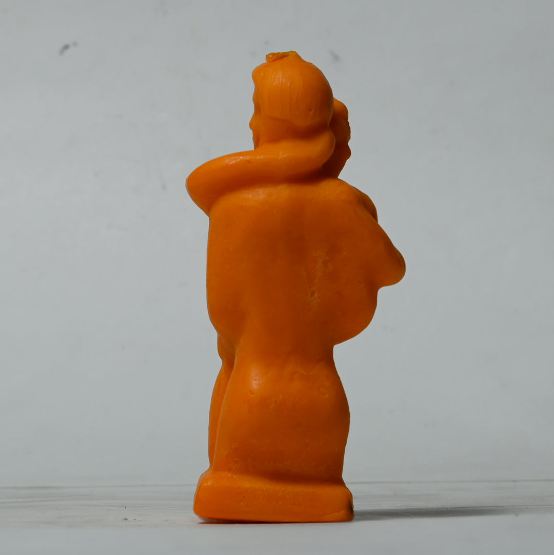 Real Couple Hugging Figure Candle Orange Style 2