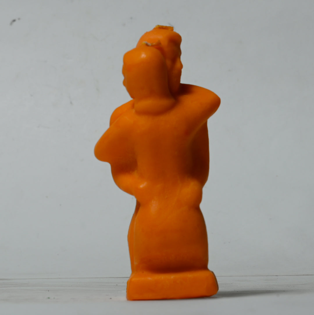 Real Couple Hugging Figure Candle Orange Style 3