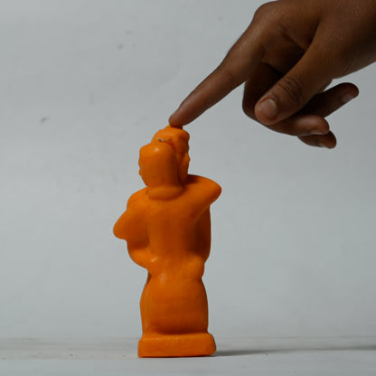 Real Couple Hugging Figure Candle Orange Style 4