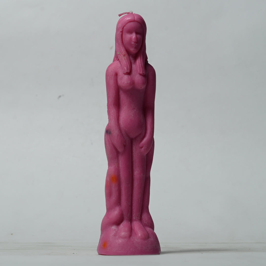 Real Female Figure Candle Pink