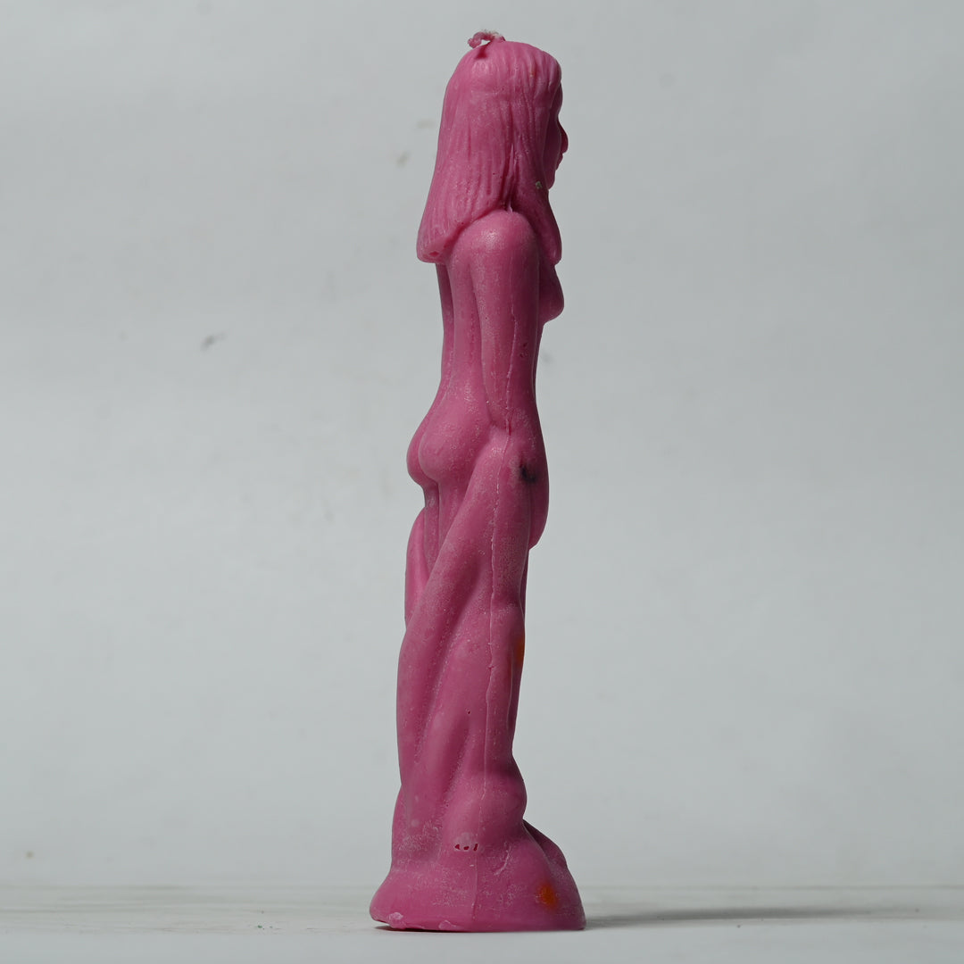 Real Female Figure Candle Pink