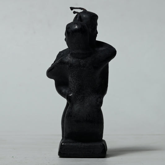 Real Couple Hugging Figure Candle Black Style 2