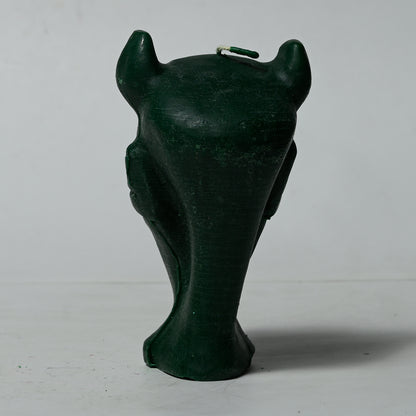 Real Devil Figure Candle Green