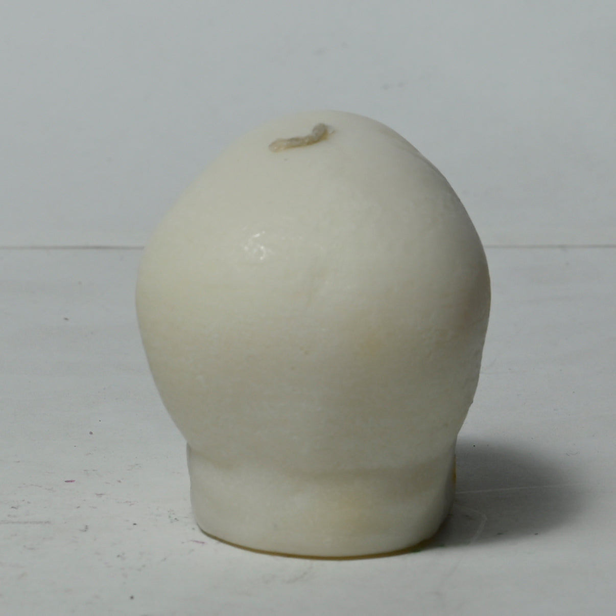 Real Human Skull Figure Candle White