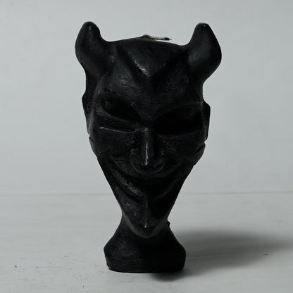 Real Devil Figure Candle Black