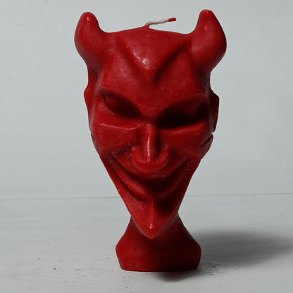 Real Devil Figure Candle Red