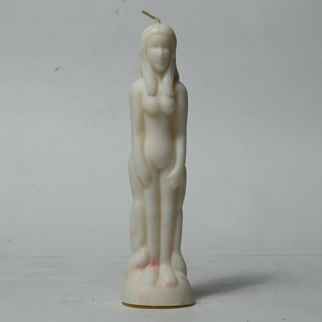 Real Female Figure Candle White