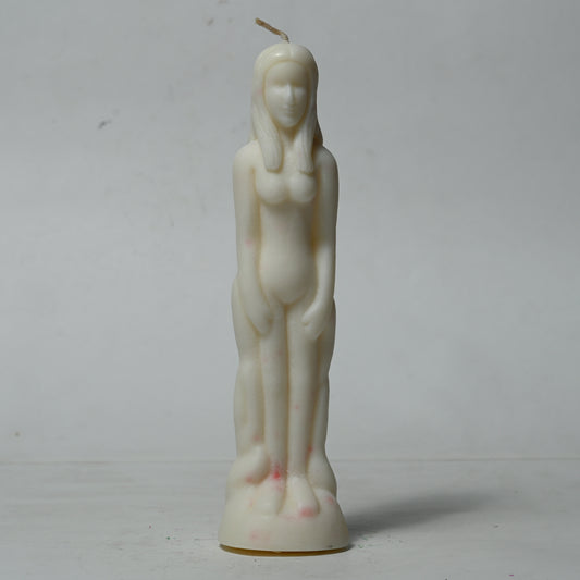 Real Female Figure Candle White