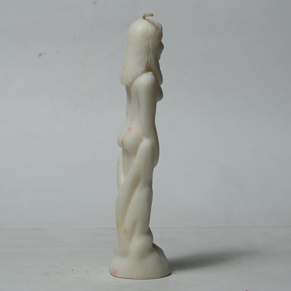 Real Female Figure Candle White