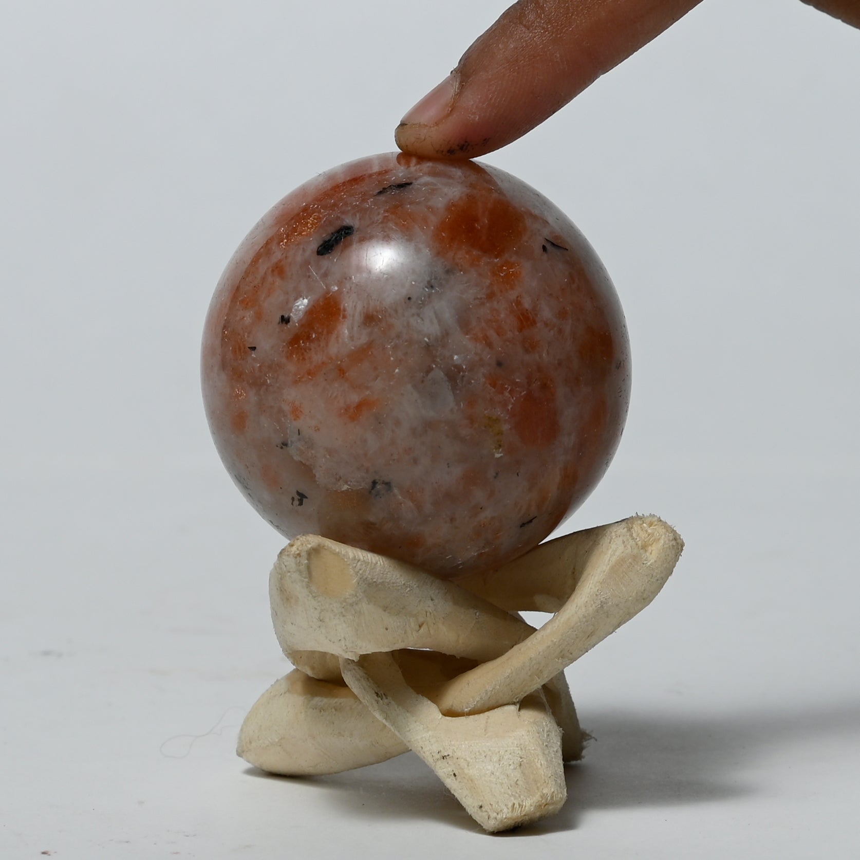 Real Sunstone Crystal Ball Sphere