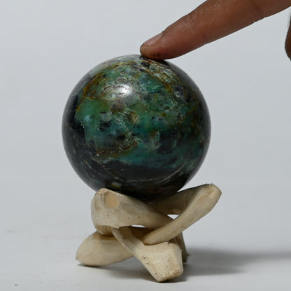 Real Chrysocolla Crystal Ball Sphere