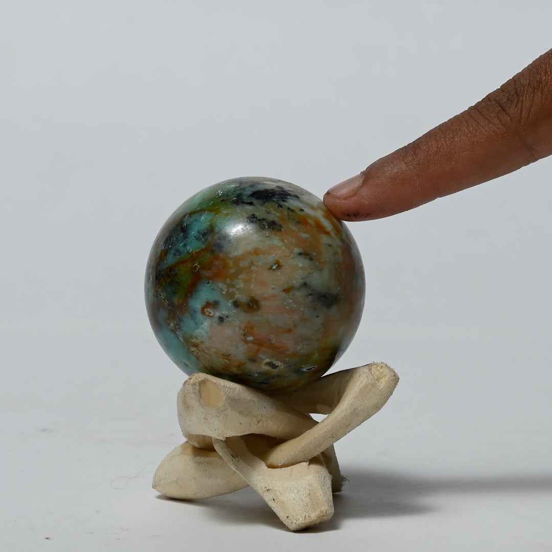 Real Chrysocolla Crystal Ball Sphere