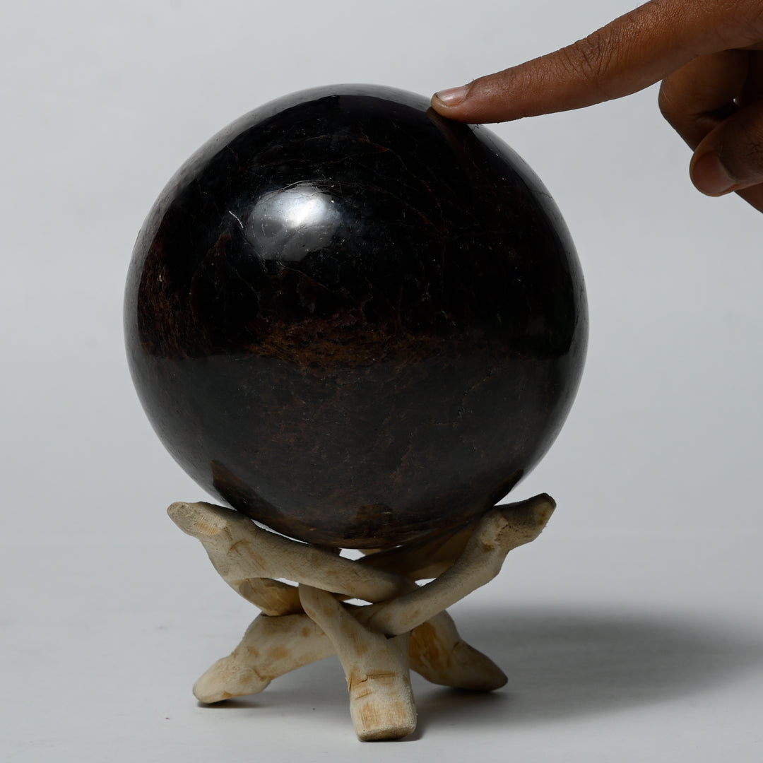 Real Garnet Crystal Ball Sphere