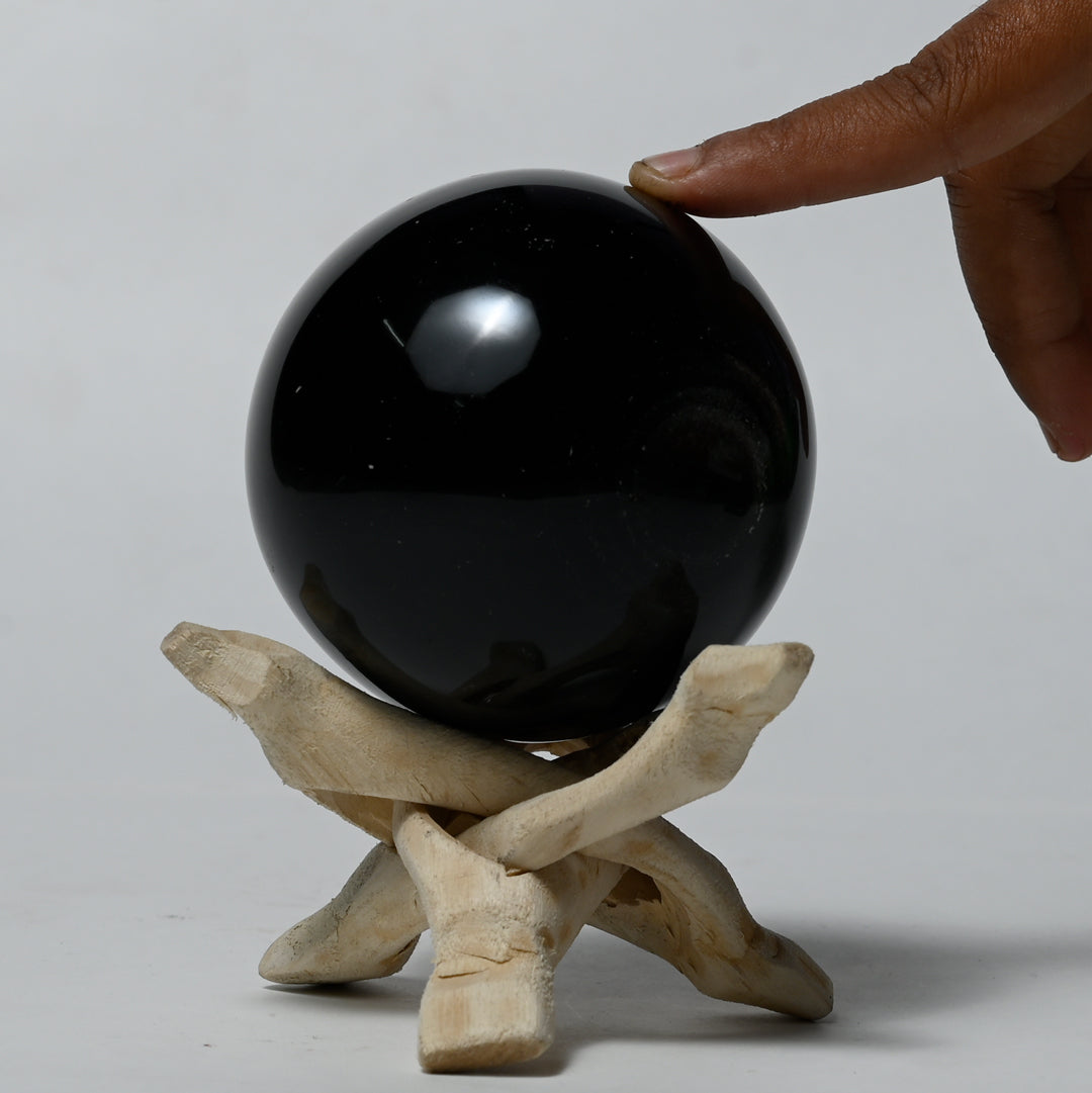 Real Rainbow Obsidian Crystal Ball Sphere