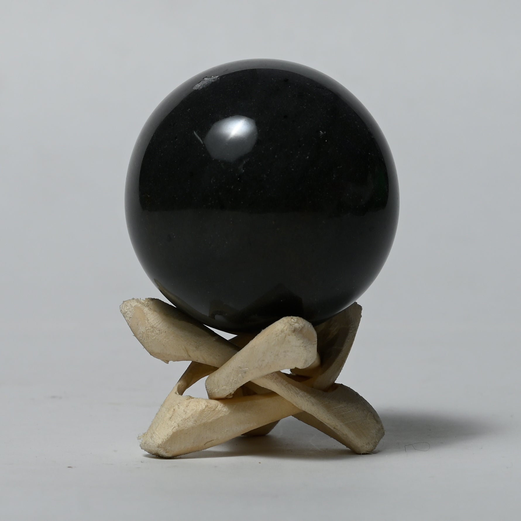 Real Grey Agate Crystal Ball Sphere