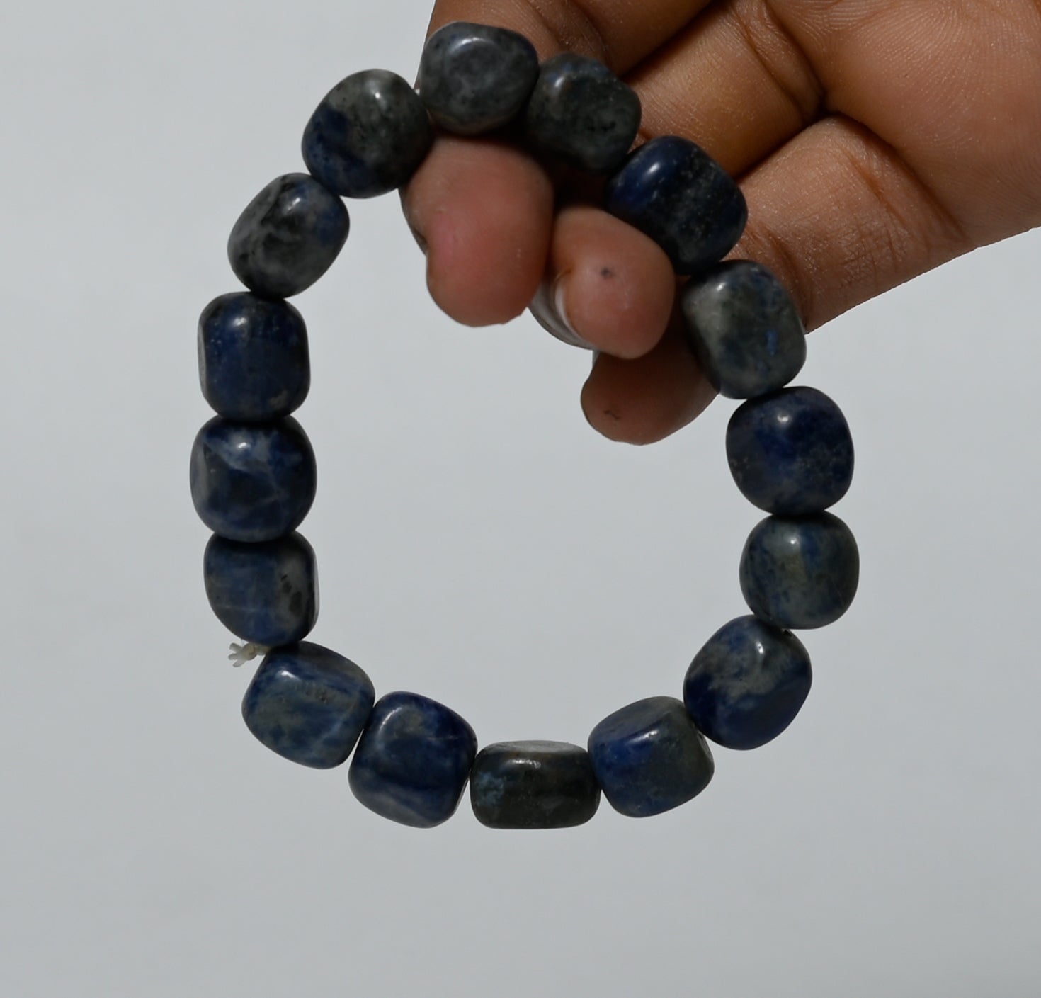 Real Sodalite Crystal and Stone Tumble Bracelet Jewellery