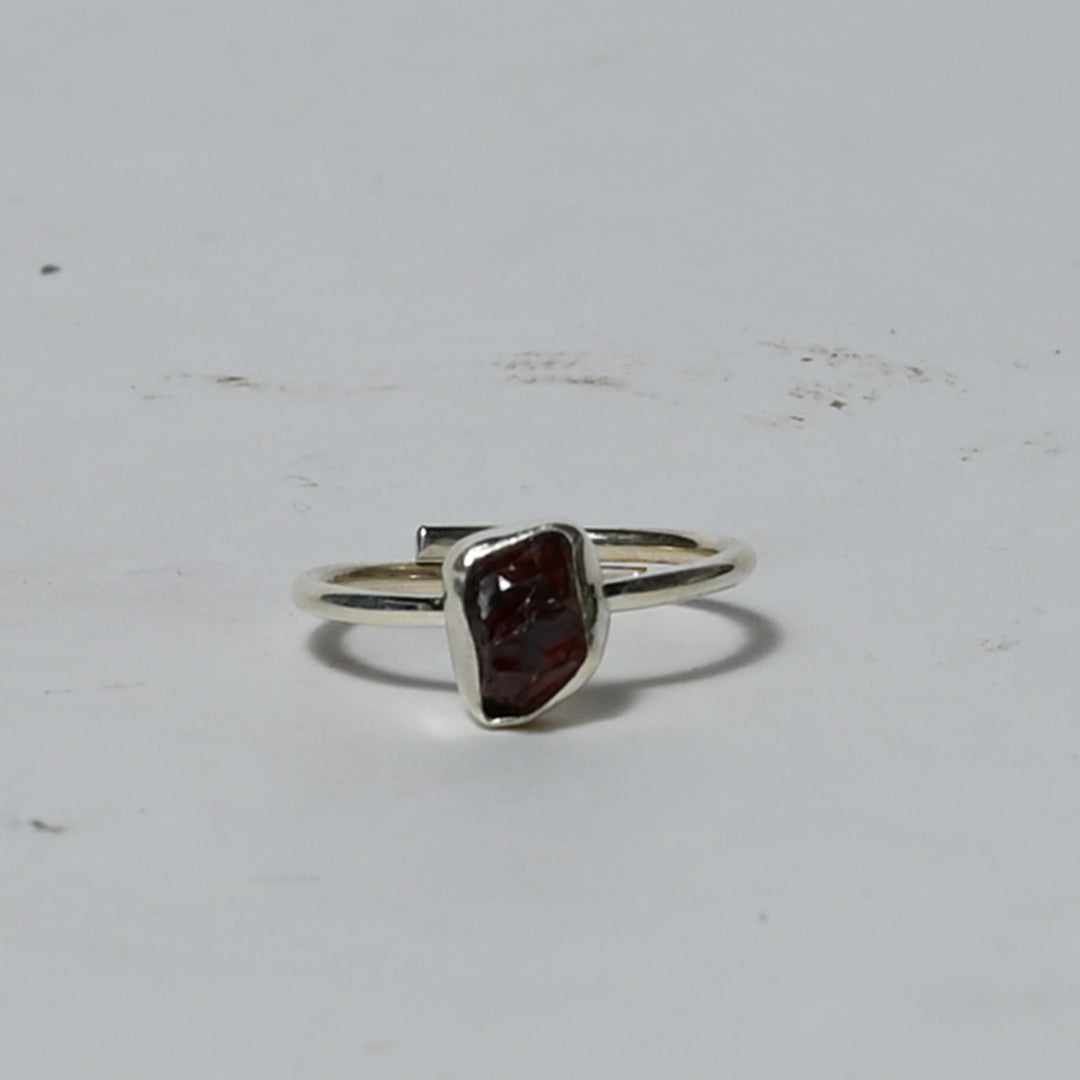 Real Garnet Crystal and Stone Ring Jewellery