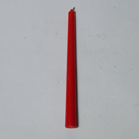 Real Long Simple Red Candle Daily Ritual Candle