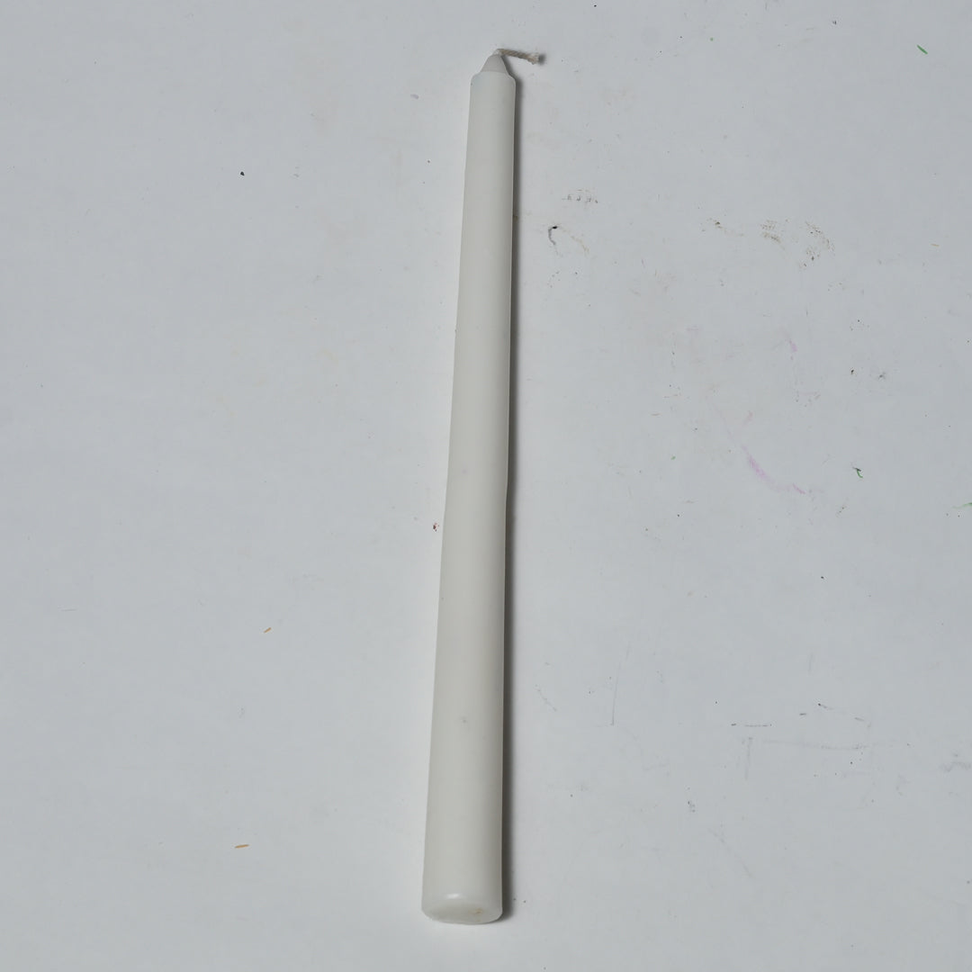 Real Long Simple White Candle Daily Ritual Candle