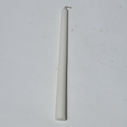 Real Long Simple White Candle Daily Ritual Candle