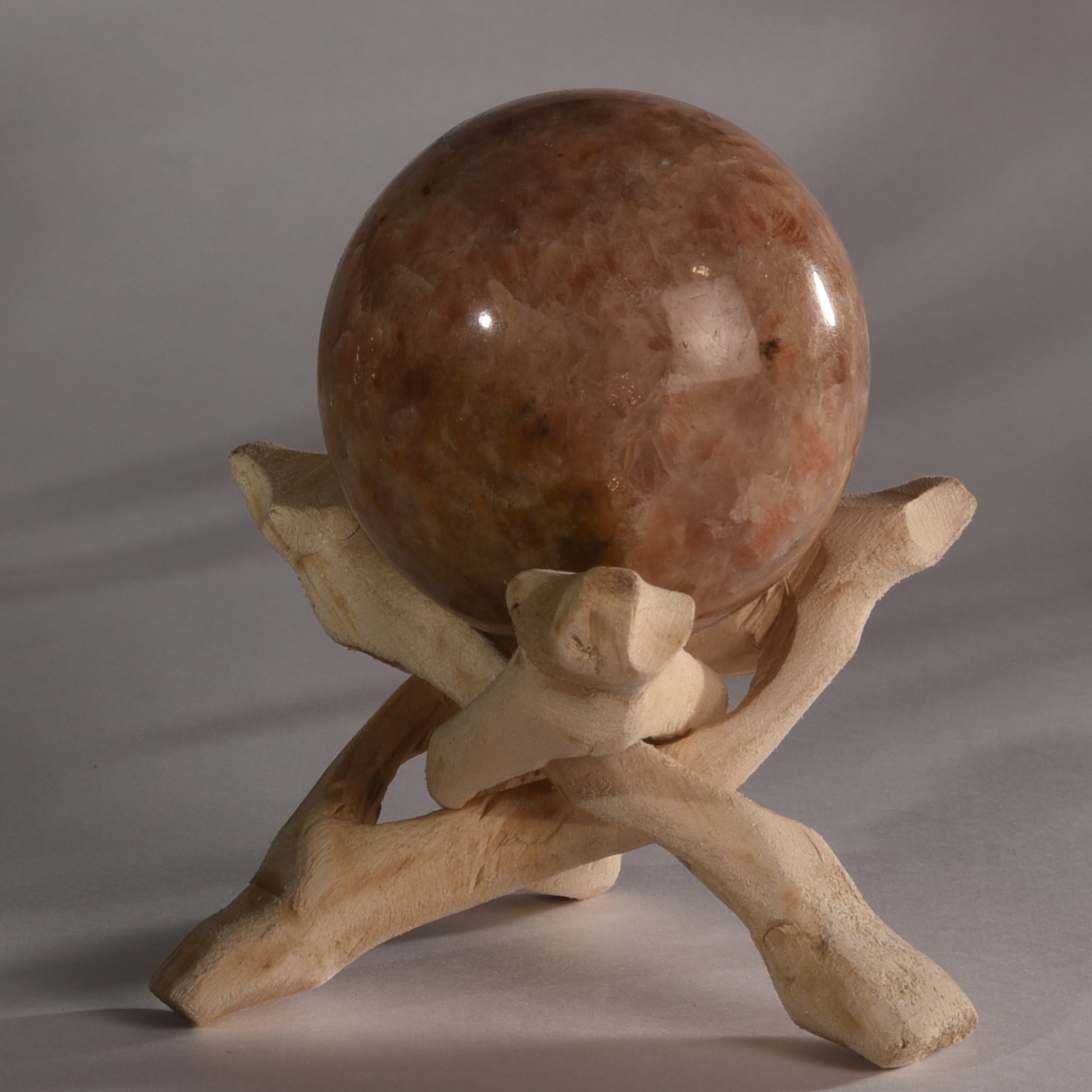 Real Sunstone Crystal Ball Sphere