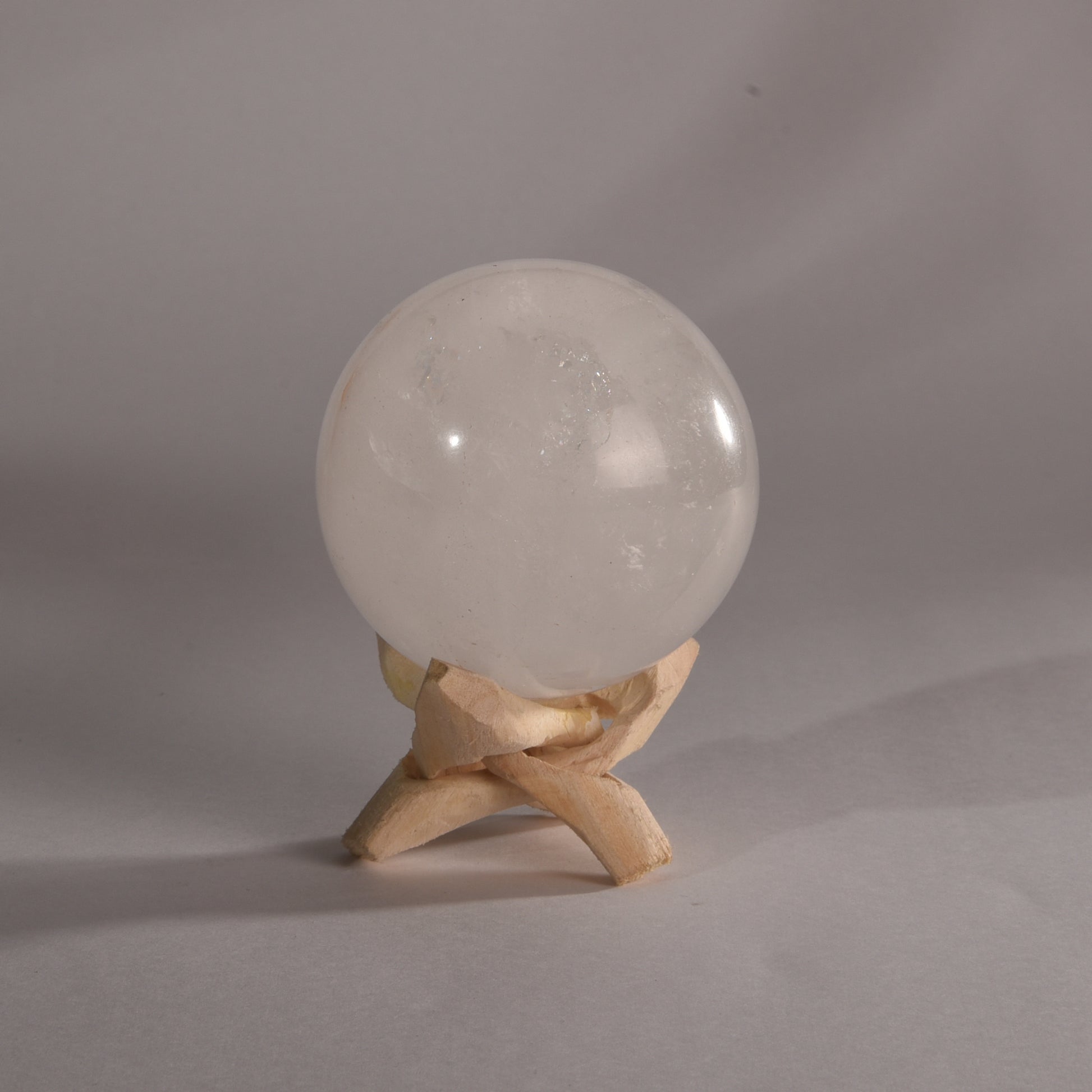 Real Clear Quartz Crystal Ball Sphere