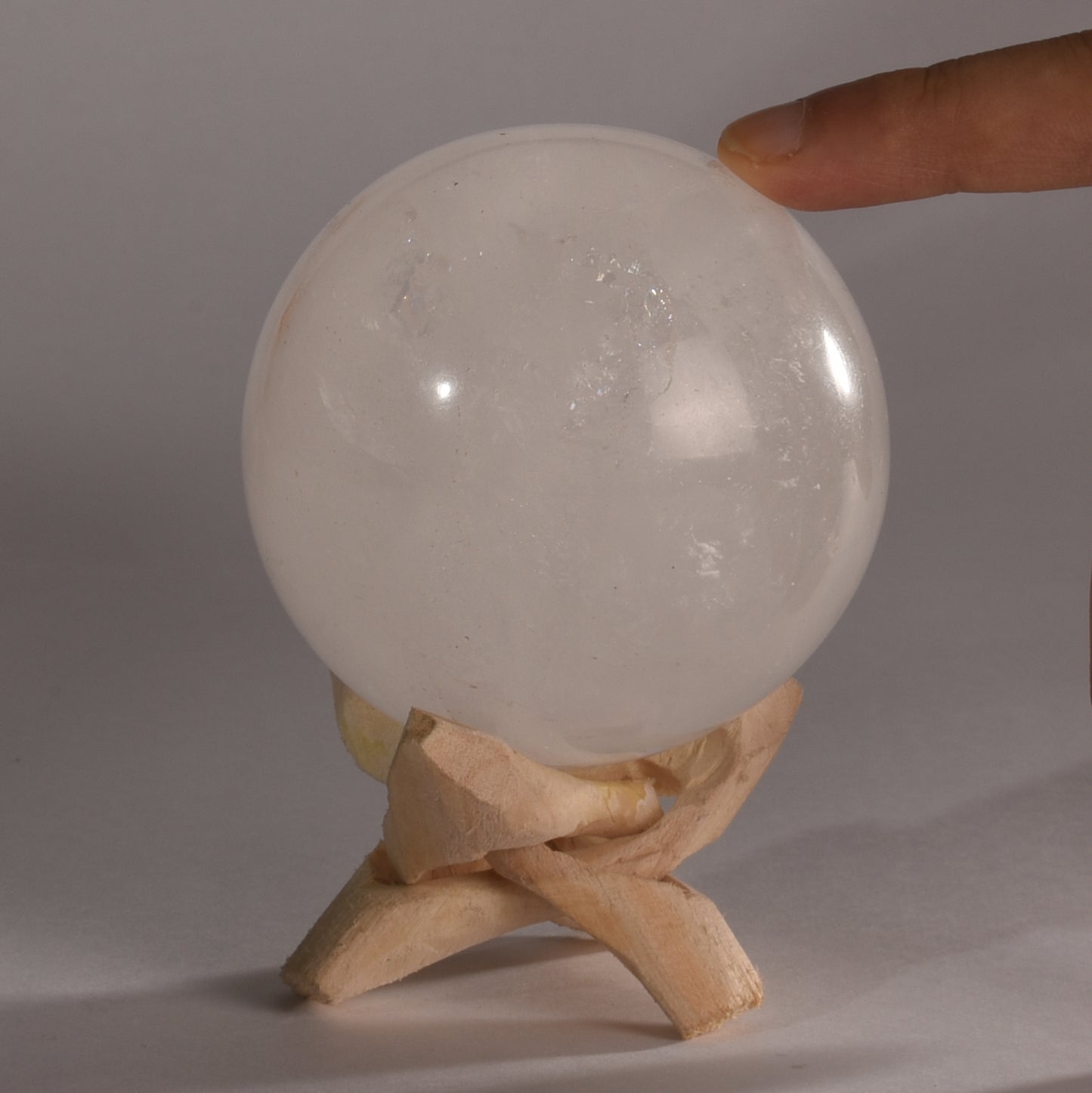 Real Clear Quartz Crystal Ball Sphere