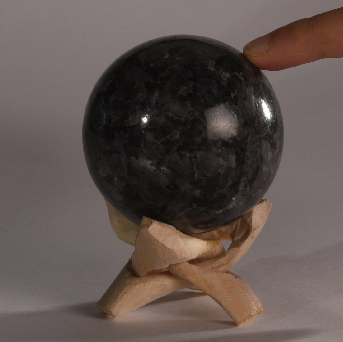 Real Larvikite Crystal Ball Sphere