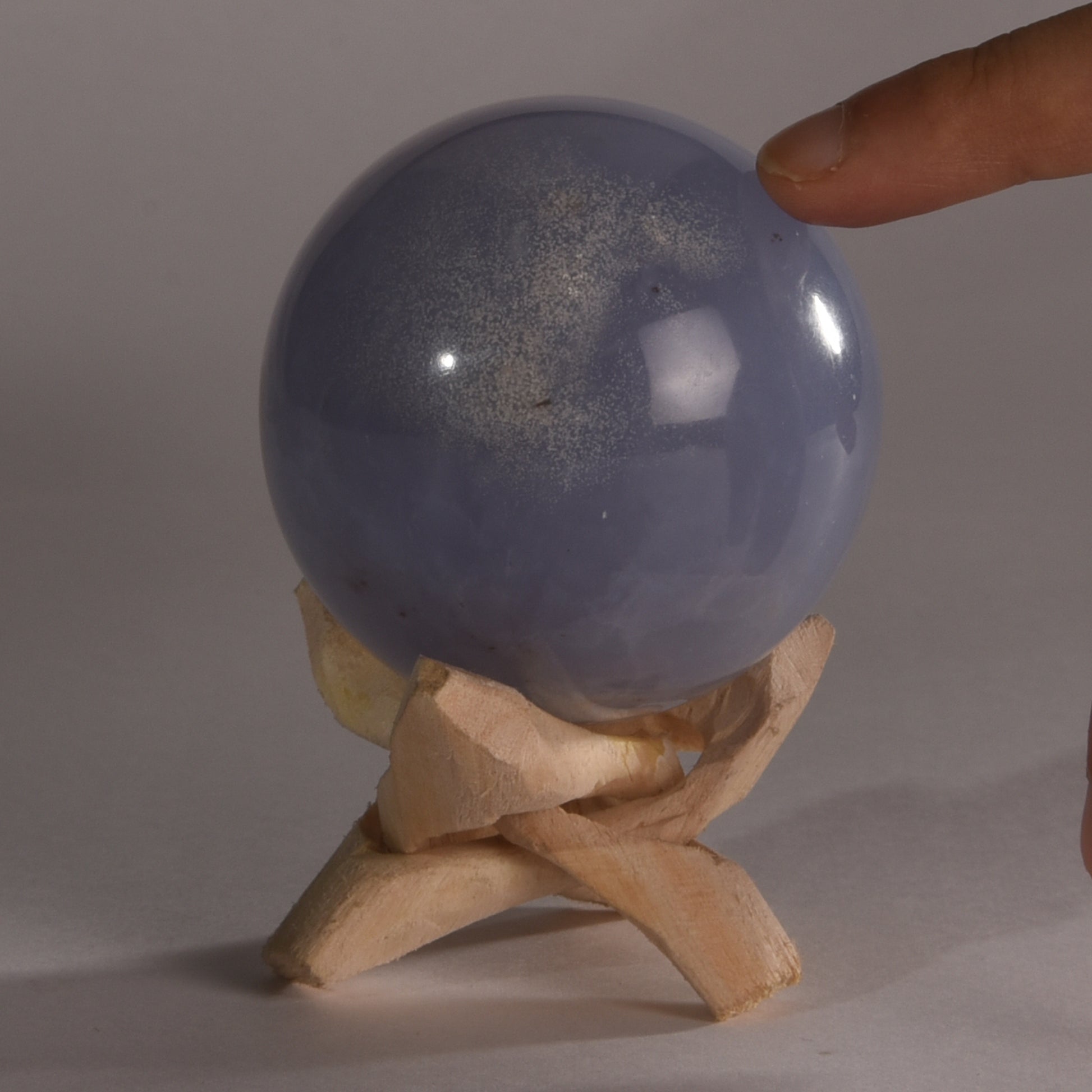 Real Angelite Crystal Ball Sphere