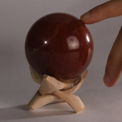 Real Red Jasper Crystal Ball Sphere