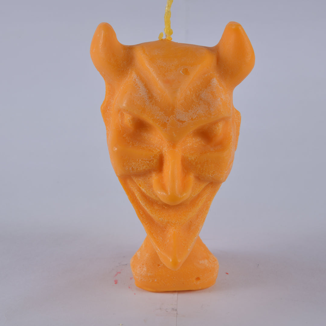 Real Devil Figure Candle Orange