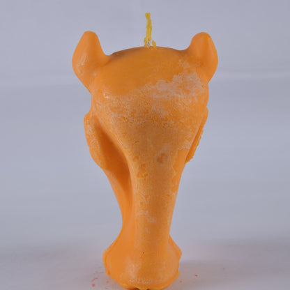 Real Devil Figure Candle Orange