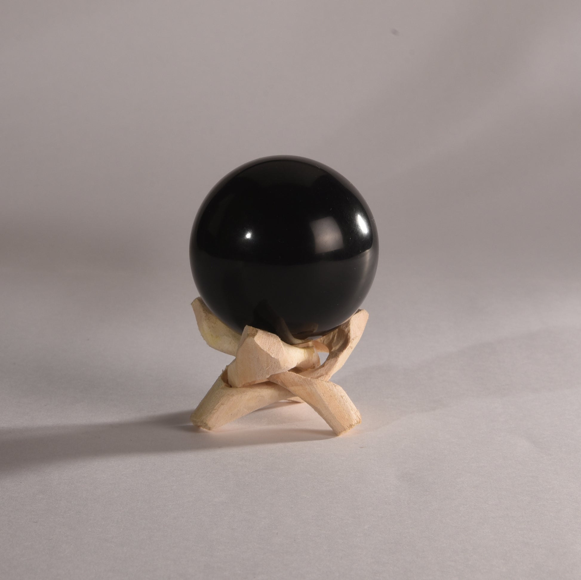 Real Black Obsidian Crystal Ball Sphere