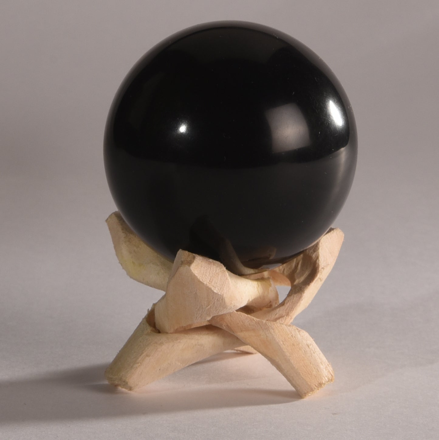 Real Black Obsidian Crystal Ball Sphere