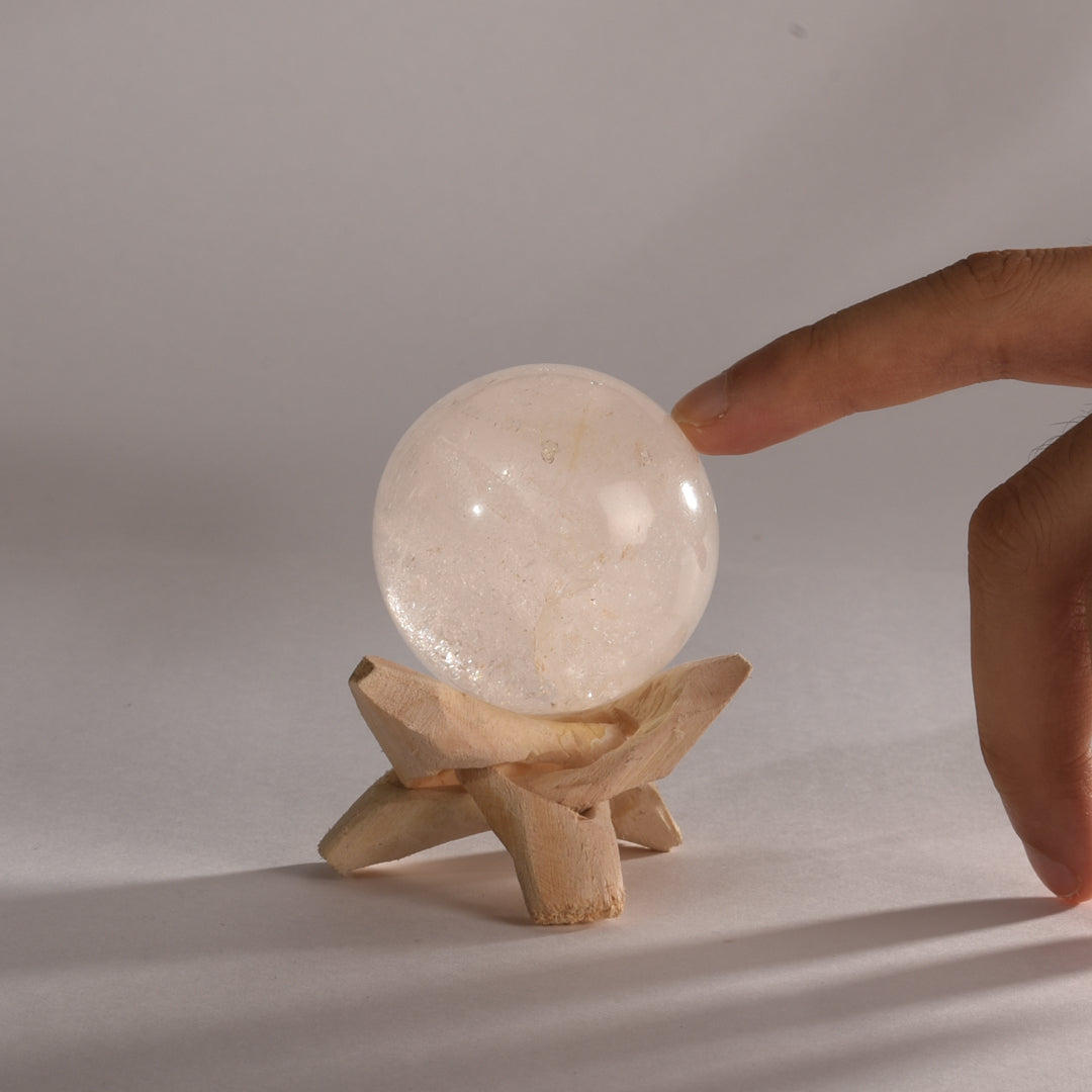 Real Clear Quartz Crystal Ball Sphere